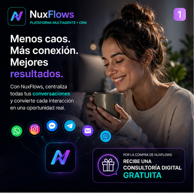 NuxFlows — Menos caos, más conexión